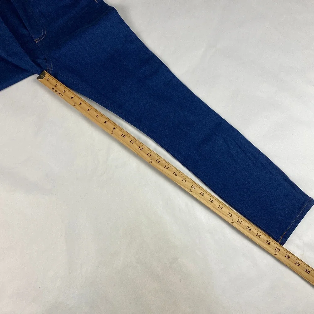 Denim Forum Jeans Women's Size 26 Blue The Arlo High Rise Straight 28L - Picture 10 of 13